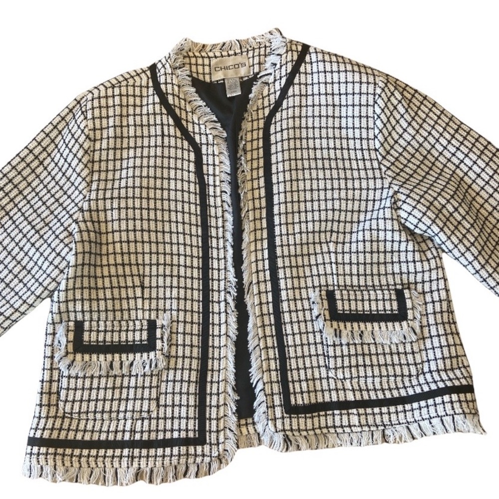 CHICO’S tweed jacket XL
